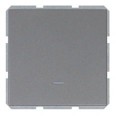 Изображение Выключатель 1-клавишный с подсветкой Jasmart серия FD, никель